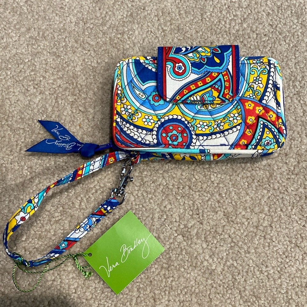 NWT Vera Bradley marina paisley wristlet